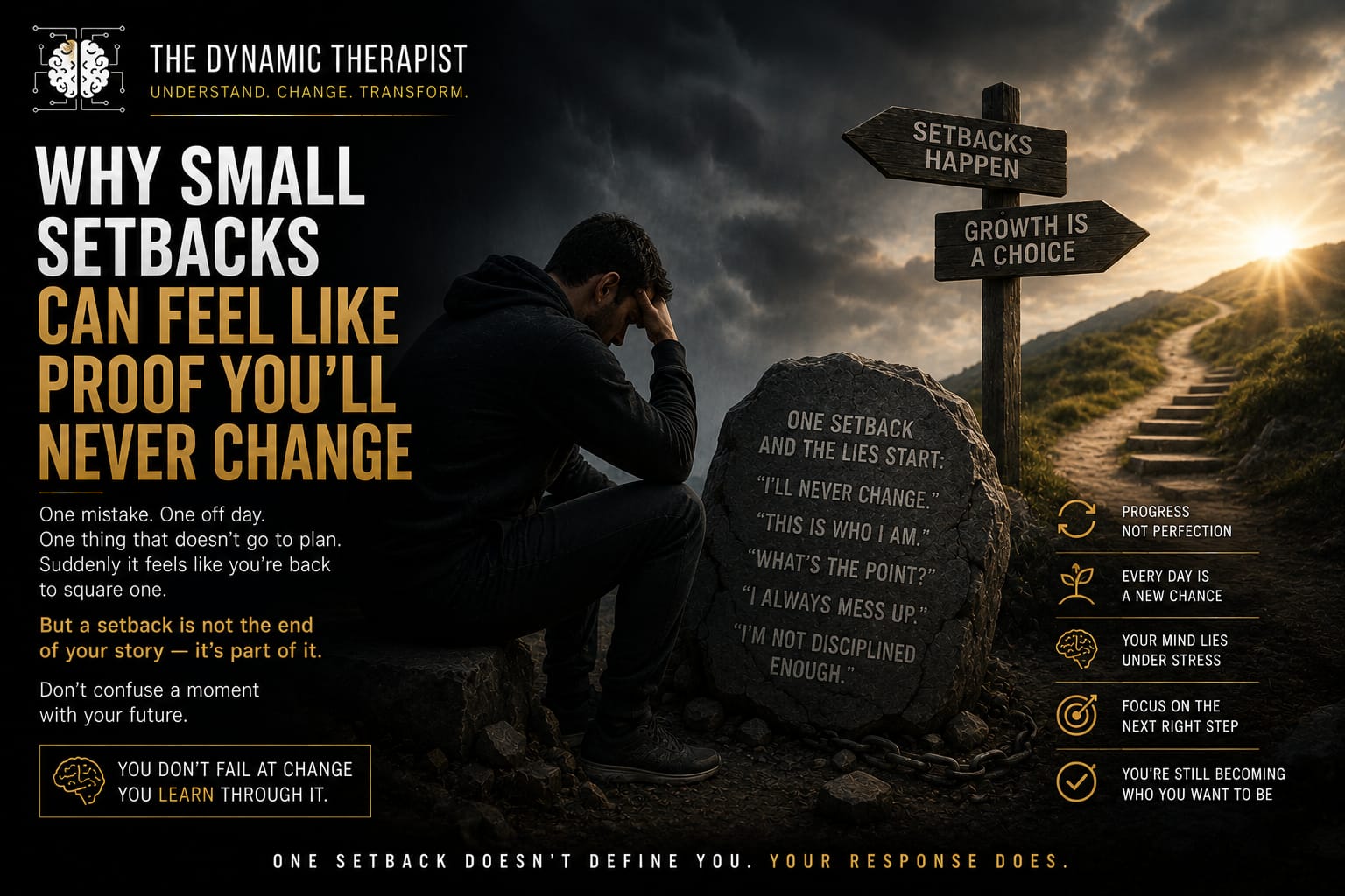 Why Small Setbacks Can Feel Like Proof You'll Never Change