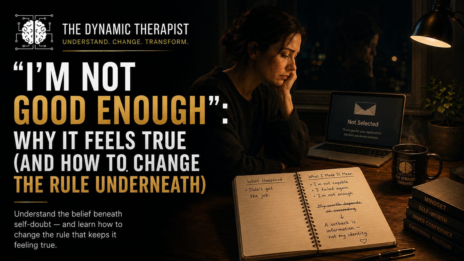 “I’m Not Good Enough”: Why It Feels True (and How to Change the Rule Underneath)