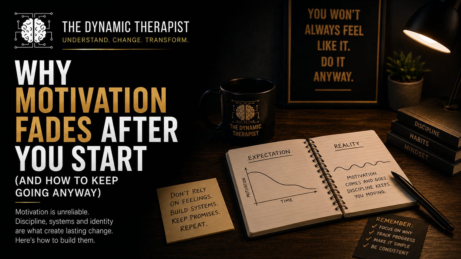 Why Motivation Fades After You Start (and How to Keep Going Anyway)